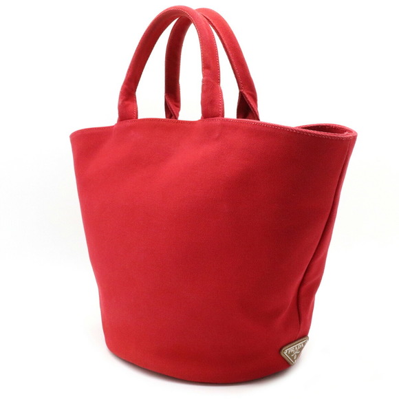 Prada Handbags - Prada Bag Tote Canapa Red Canvas